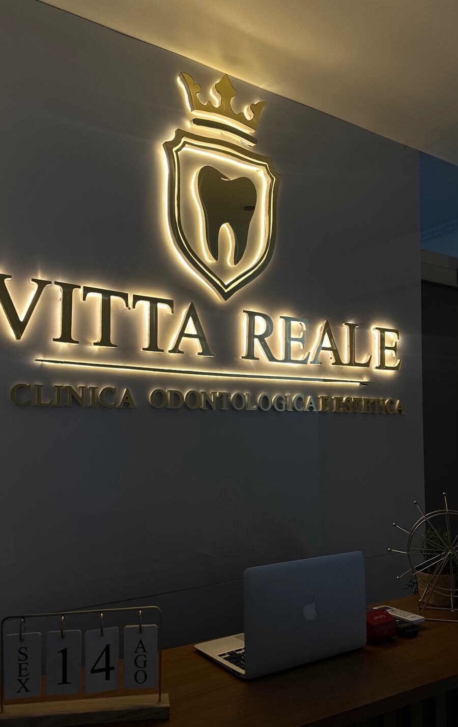 Recepção da clínica